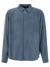 Stockholm Surfboard Club Corduroy Buttoned Shirt In Blue