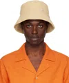 Stockholm Surfboard Club Ssense Exclusive Beige Corduroy Bucket Hat In Tan