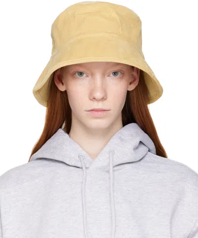 Stockholm Surfboard Club Ssense Exclusive Tan Bucket Hat In Corduory