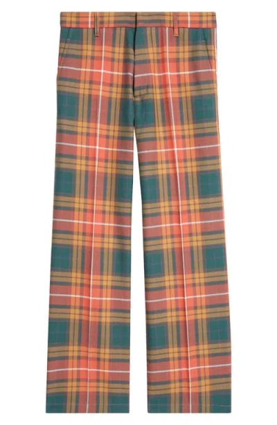 Stockholm Surfboard Club Sune Plaid Flat Front Pants In Check
