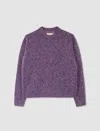 Stockholm Surfboard Club Intarsien-pullover Mit Logo In Purple
