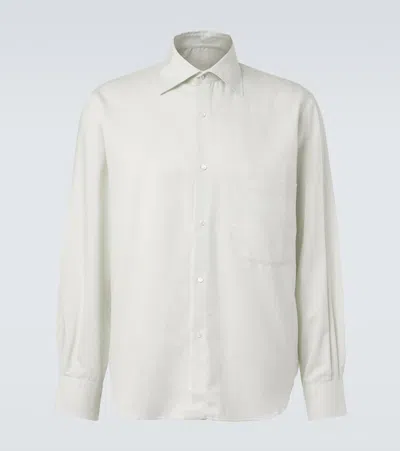 Stòffa Cotton And Silk Shirt In White