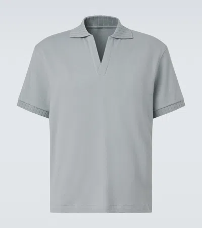 Stòffa Cotton Polo Shirt In Gray