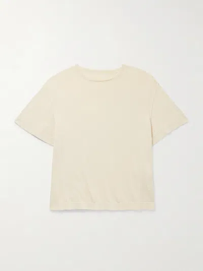 Stòffa Cotton T-shirt In Neutral