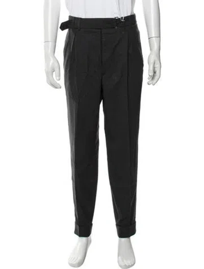 Pre-owned Stòffa Linen Dress Pants In Gray