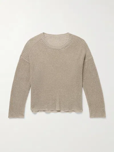 Stòffa Linen Sweater In Brown