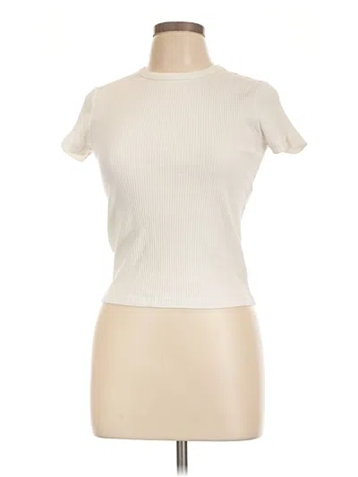 Pre-owned Stoic Short Sleeve Turtleneck In Ivory