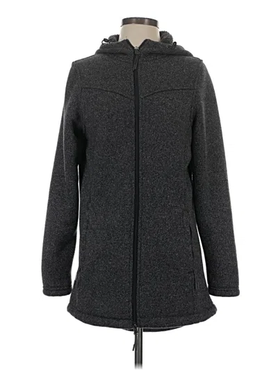 Pre-owned Stoic Zip Up Hoodie In Gray