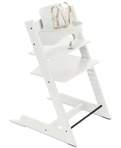 Stokke Baby Tripp Trapp High Chair & Baby Set In White