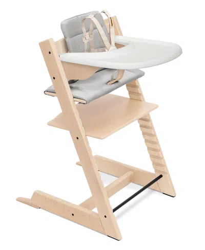 Stokke Baby Tripp Trapp Highchair, Cushion And Tray In Natural