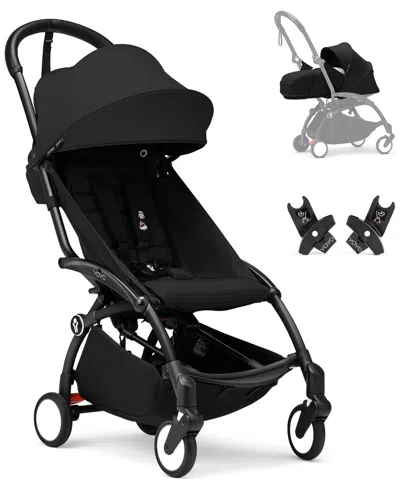 Stokke Baby Yoyoâ³ Stroller Bundle Newborn & Car Seat Adapter In Black