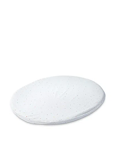 Stokke Sleepi Cotton Mini Fitted Sheet By Pehr 80cm In Rainbow Dot