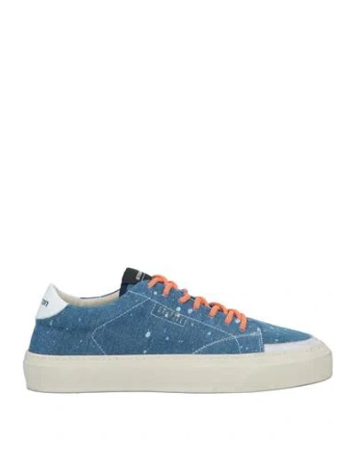 Stokton Man Sneakers Blue Size 9 Textile Fibers