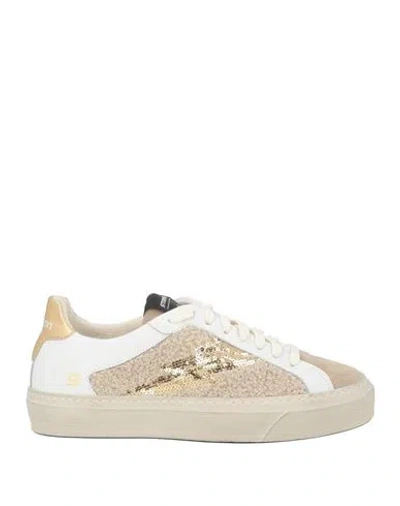 Stokton Woman Sneakers Beige Size 6 Leather In Brown