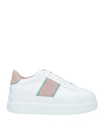 Stokton Woman Sneakers White Size 8 Calfskin
