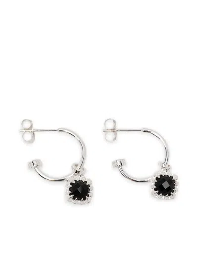 Stolen Girlfriends Club Baby Claw Anchor Earrings In Silver