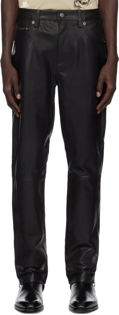 Stolen Girlfriends Club Black Drum Solo Leather Pants