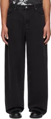 Stolen Girlfriends Club Black Dust & Grit Jeans In Washed Black