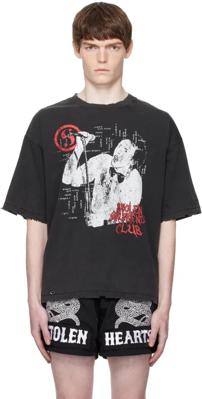 Stolen Girlfriends Club Black Punk Palace Relaxed T-shirt