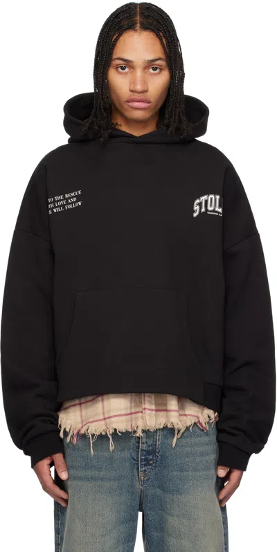 Stolen Girlfriends Club Black Teach Peace Hoodie In Jet Black
