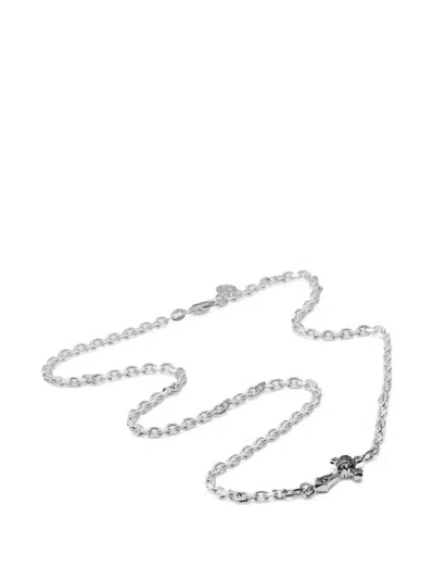 Stolen Girlfriends Club Cross Chain Necklace In Metallic