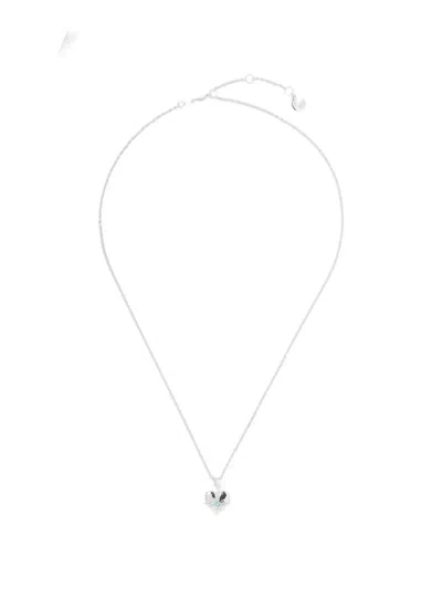 Stolen Girlfriends Club December Heart Necklace In White