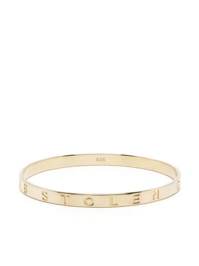 Stolen Girlfriends Club Stolen Armreif Mit Logo In Gold