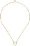Stolen Girlfriends Club Gold Chain Heart Necklace In Gold Plated