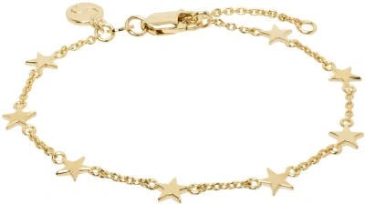 Stolen Girlfriends Club Gold Stolen Star Bracelet In 18k Gold Plated