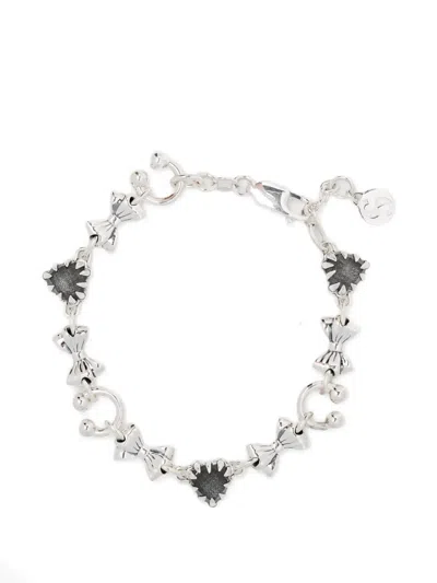 Stolen Girlfriends Club Gothic Sentiment Bracelet In Metallic