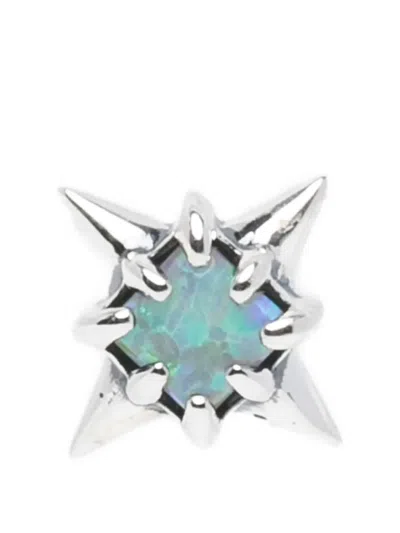 Stolen Girlfriends Club Gothic Star Earrings In Transparent