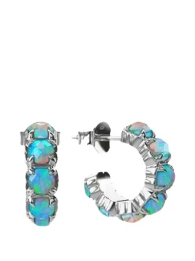 Stolen Girlfriends Club Halo Cluster Earrings In Blue
