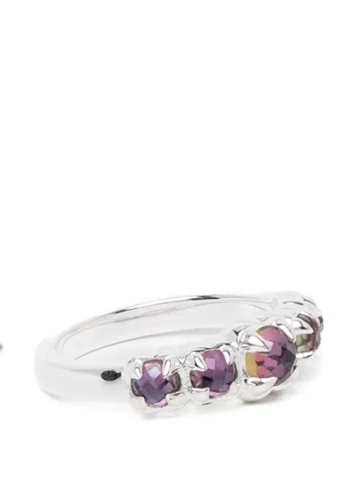 Stolen Girlfriends Club Halo Cluster Ring In Metallic