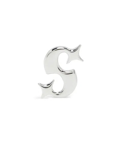 Stolen Girlfriends Club Hidden Heart Earrings In Metallic