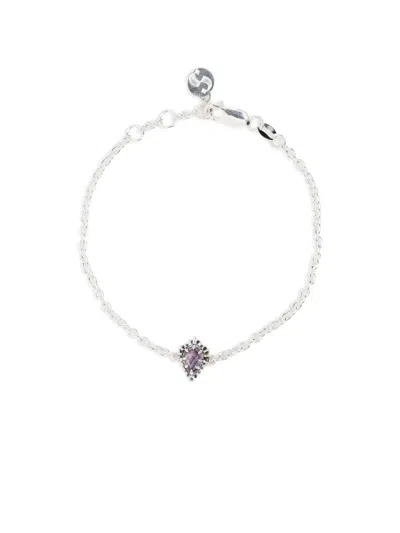 Stolen Girlfriends Club Jagged Teadrop Bracelet In Neutral