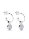 Stolen Girlfriends Club Love Anchor Earrings In Silver