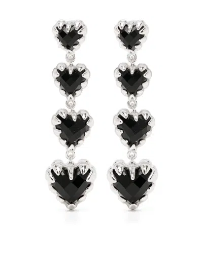Stolen Girlfriends Club Love Claw Eternity Earrings In Black