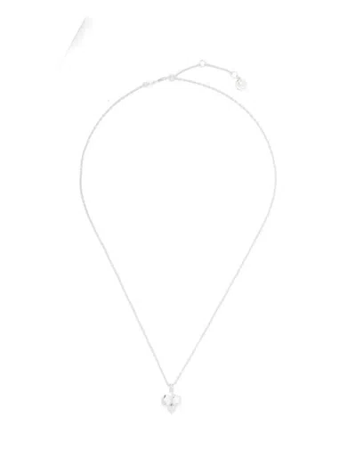 Stolen Girlfriends Club March Heart Necklace In Metallic