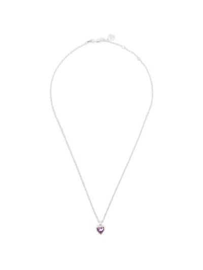 Stolen Girlfriends Club Mini Love Claw Necklace In Transparent