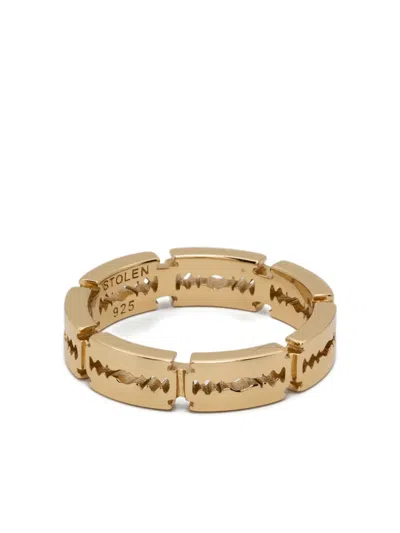 Stolen Girlfriends Club Razor Eternity Ring In Gold