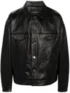 Stolen Girlfriends Club Oversized Leather Jacket In Black