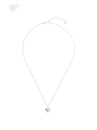 Stolen Girlfriends Club September Heart Necklace In White