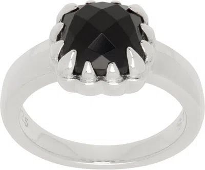 Stolen Girlfriends Club Silver Baby Claw Onyx Ring In Sterl Silver925 Onyx