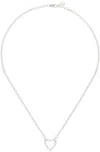 Stolen Girlfriends Club Silver Chain Heart Necklace In Sterling Silver