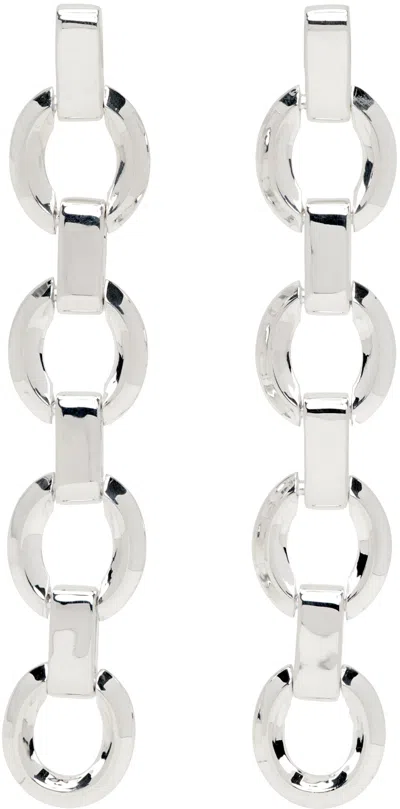 Stolen Girlfriends Club Silver Chandler Chain Earrings