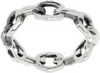 Stolen Girlfriends Club Silver Facet Chain Ring In Silver