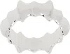 Stolen Girlfriends Club Silver Jagged Band Ring In Sterling Silver 925