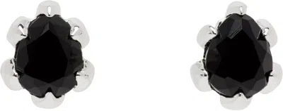 Stolen Girlfriends Club Silver Micro Onyx Stud Earrings