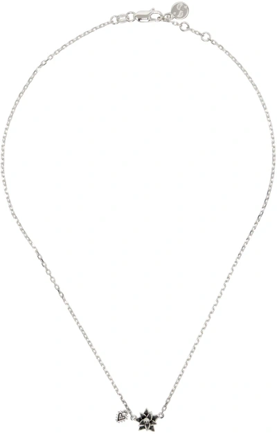 Stolen Girlfriends Club Silver Mini Bloom Necklace In Sterling Silver