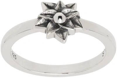 Stolen Girlfriends Club Silver Mini Bloom Ring In Sterling Silver